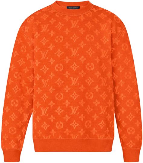 louis vuitton monogram pullover orange|louis vuitton sweater.